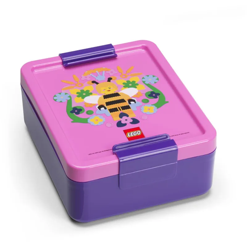 Smartlife LEGO Bee box na desiatu - fialová