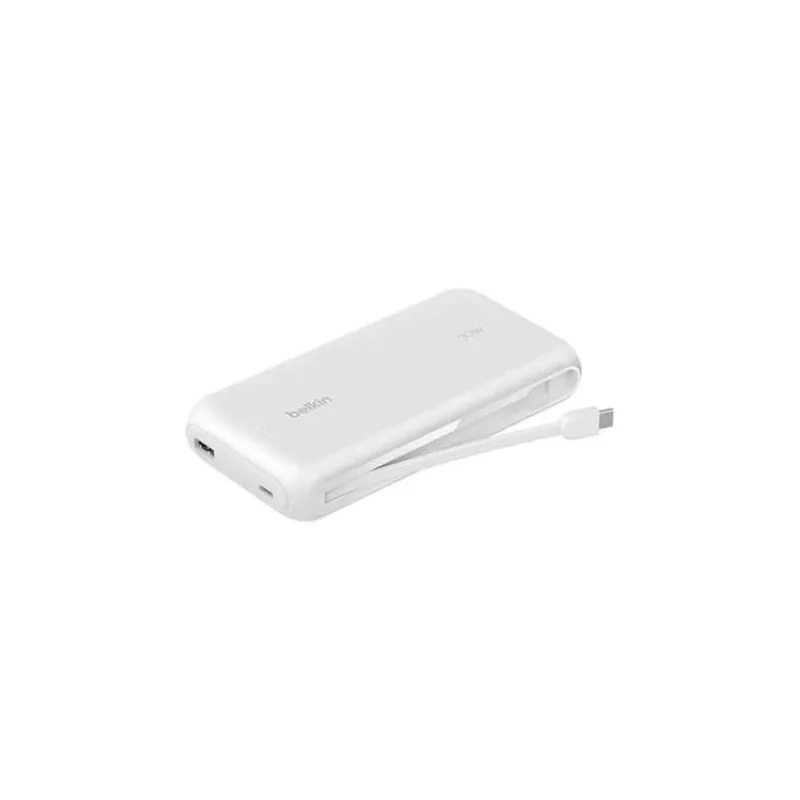 Belkin BOOST CHARGE USB-C Power Delivery PowerBanka s integrovaným USB-C kabelem, 20000mAh, 30W, bílá (BPB024hqWH)