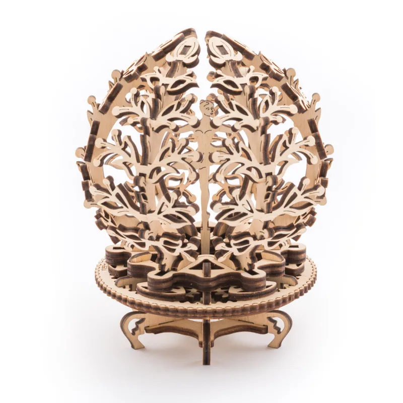 Ugears Ugears 3D drevené mechanické puzzle Kvetina