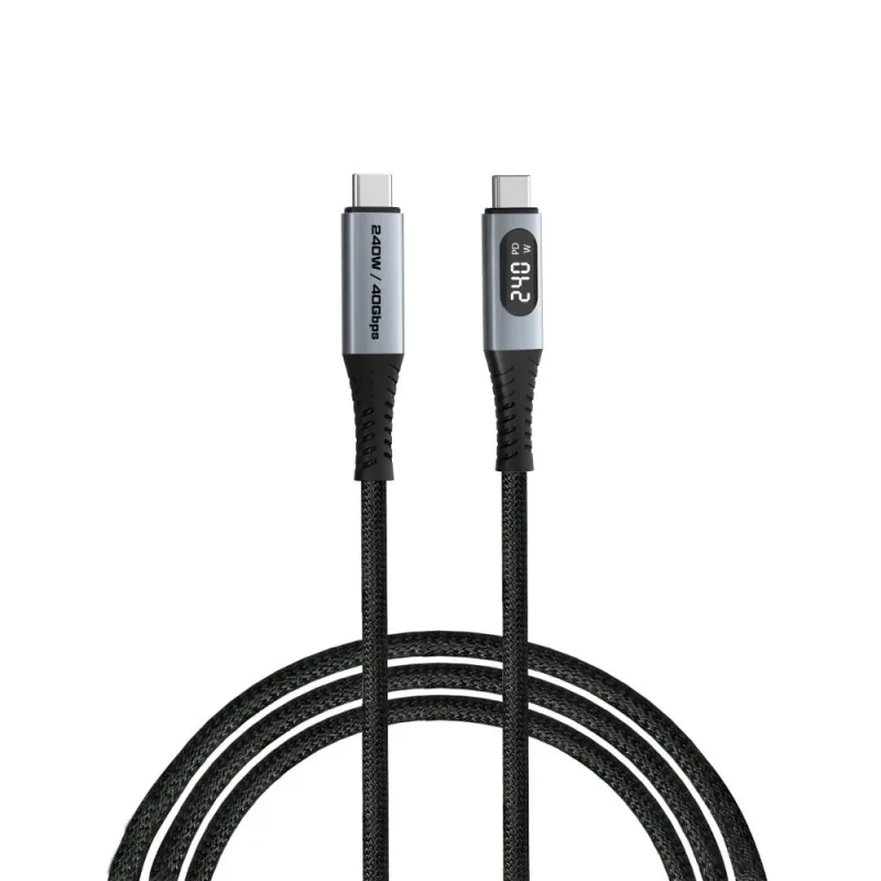 VERBATIM Kabel USB4 Sync & Charge, 240W, s displejem, 120cm 31849