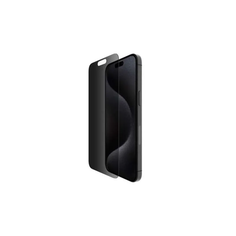 Belkin SCREENFORCE™ TemperedGlass Privacy Anti-Microbial ochranné privátní sklo pro iPhone 15 Pro Max (OVA150zz)