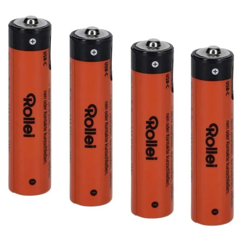 Rollei nabíjecí baterie AAA/ USB-C/ 4ks v balení (20092)