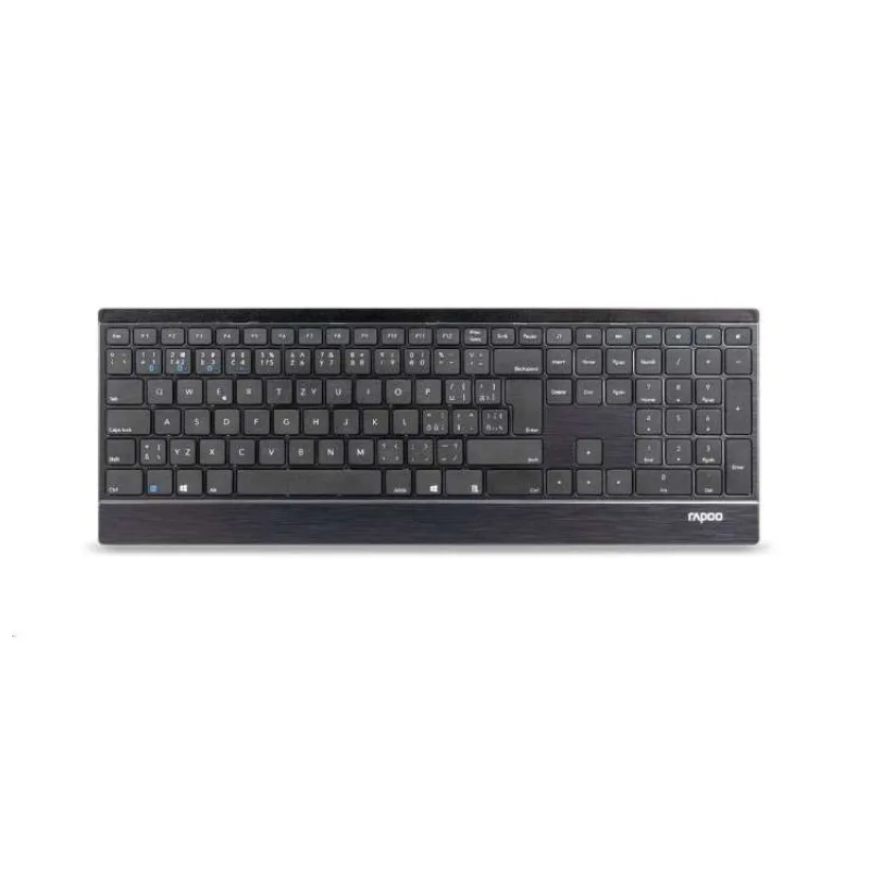 RAPOO klávesnice E9500M Multi-mode Wireless Ultra-slim Keyboard Black (6940056189547)