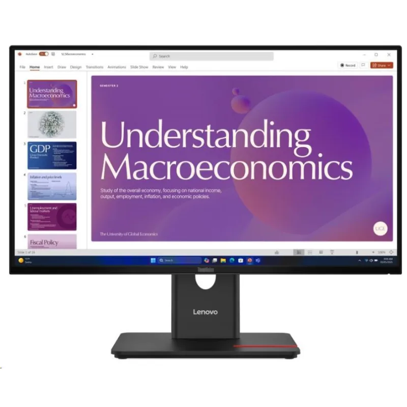 LENOVO LCD T24D-40 - 23.8", IPS, 16:9, 1920x1080, 120Hz, 250cd/ m2, 1500…