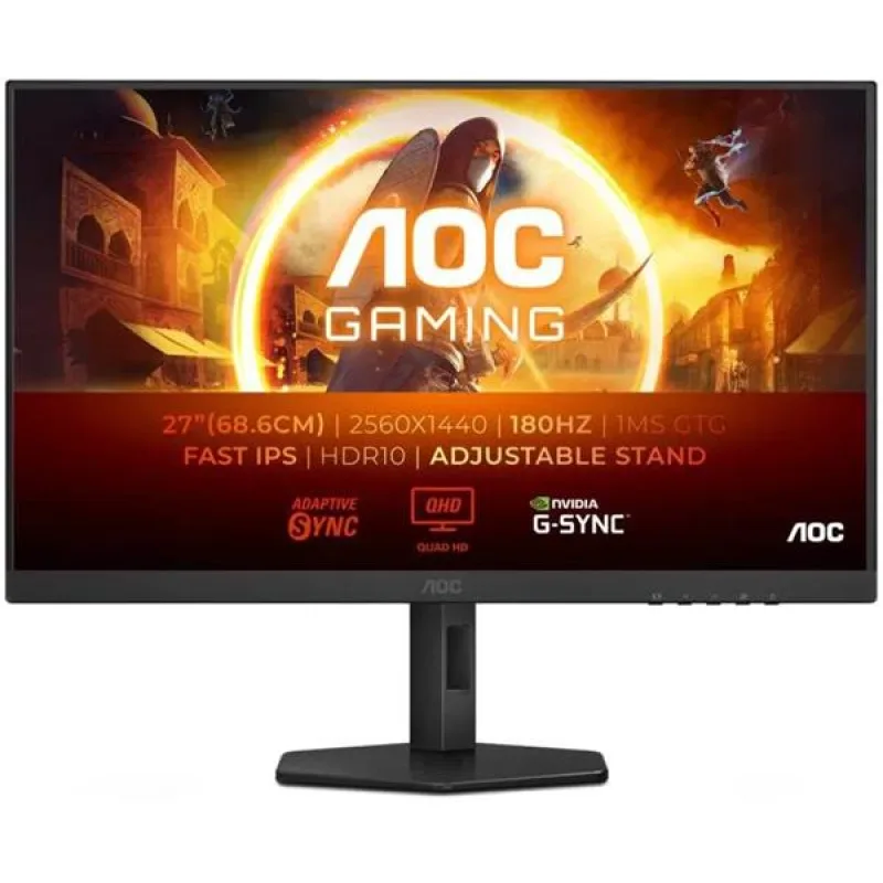 AOC Q27G4XF 27"W IPS LED 2560x1440 80 000 000:1 1ms 300cd HDMI DP PIVOT…