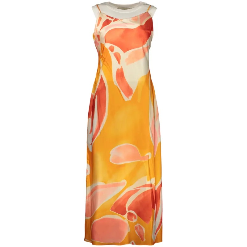 Štýlové Dámske Šaty DESIGUAL Oranžová Farba: oranžová, Veľkosť: XS