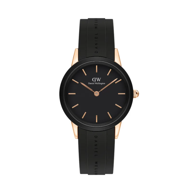Daniel Wellington Iconic Motion 32 mm ružové zlato/čierna DW00100426