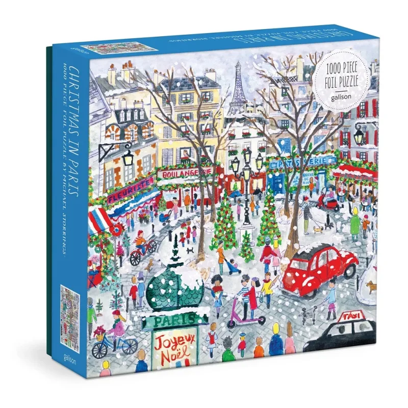 Galison Galison Fóliové puzzle Michael Storrings Vianočná Paríž 1000 dielikov