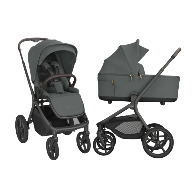 KikkaBoo Kočík 2v1 Goya Platinum Olive