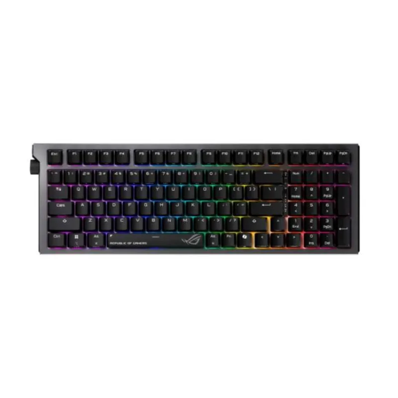 ASUS klávesnice ROG Strix Morph 96 WL, Mechanická, Bezdrátová, US, černá (90MP04IF-BKUA03)
