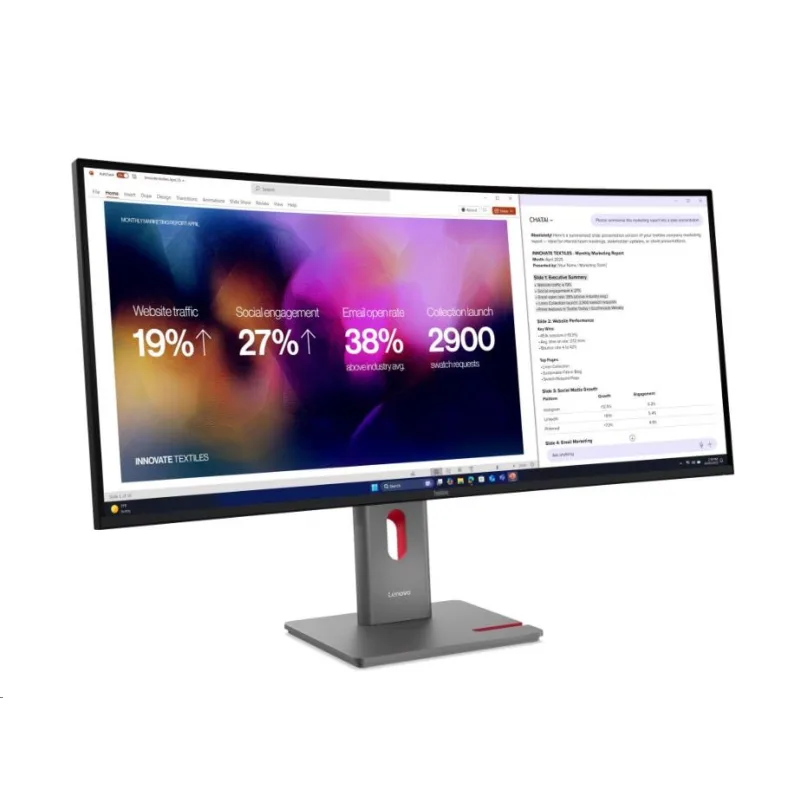 Lenovo ThinkVision/ P40WD-40/ 39, 7"/ IPS/ wUHD/ 120Hz/ 4ms/ Čierna/ 3R…