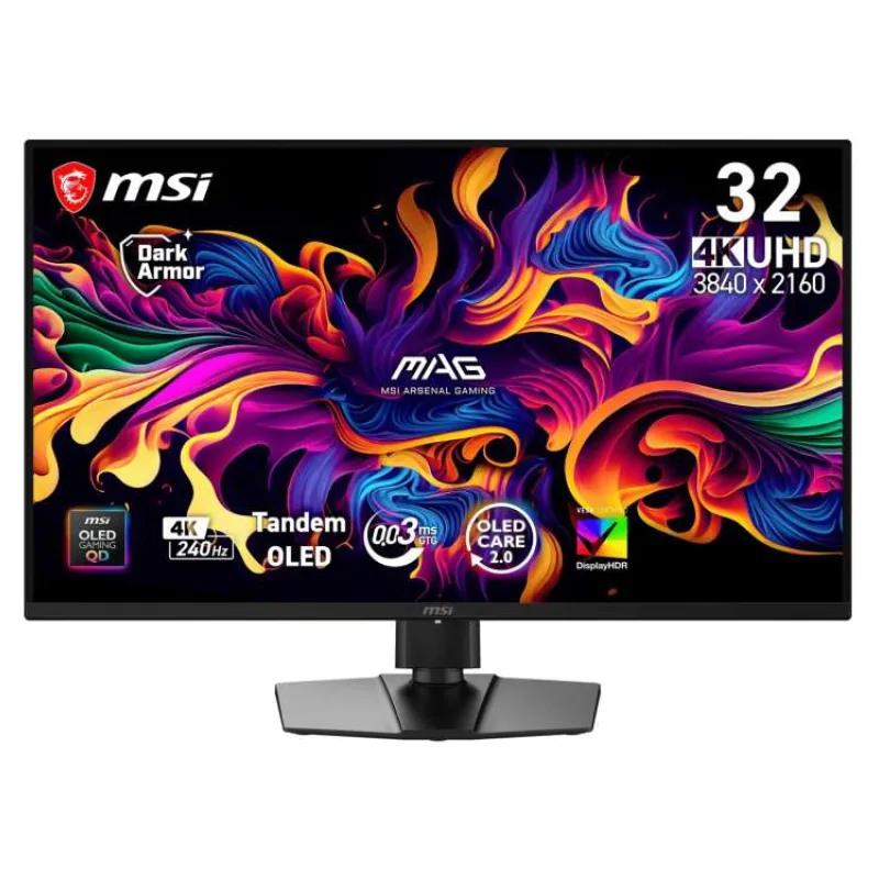 MSI MAG/321UP X24/31,5"/QD-OLED/4K UHD/240Hz/0,03ms/Čierna/3R (MAG 321UP QD-OLED X24)