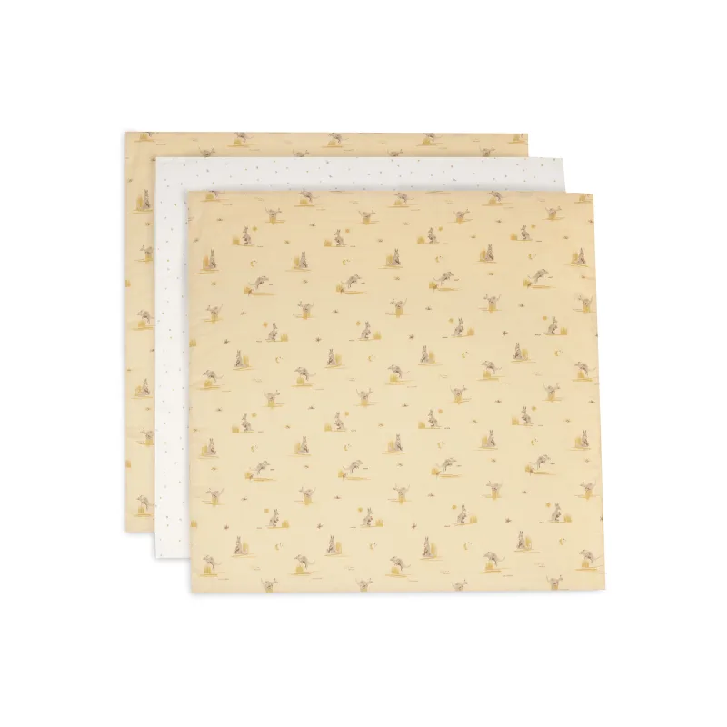 Jollein Plienky 3 ks 70x70 cm Kangaroots
