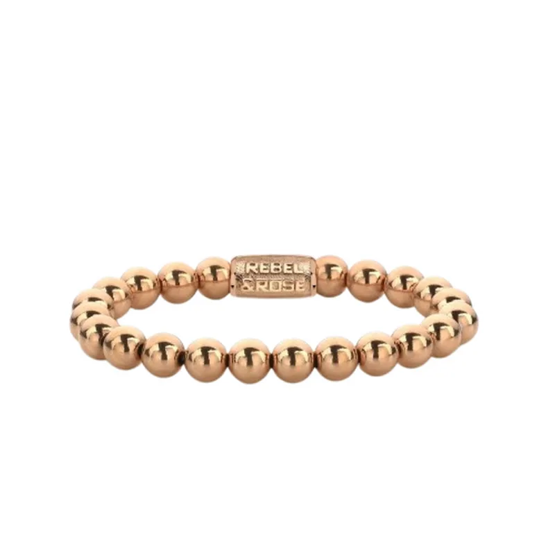 Dámsky náramok Rebel & Rose Rose Gold Only 8 mm RR-80059-R-M