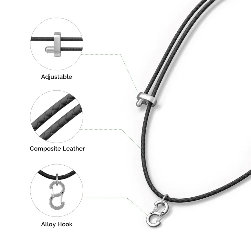 PLAUD Note Pin Lanyard Black - Řemínek na krk, černý PLAUD NotePin…