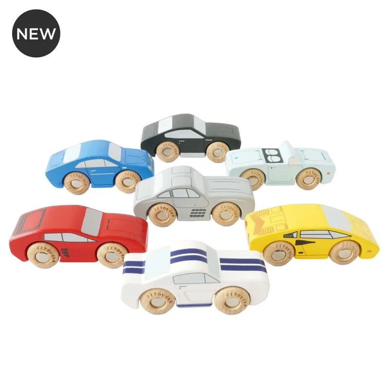 Le Toy Van Le Toy Van Sada drevených športových autíčok