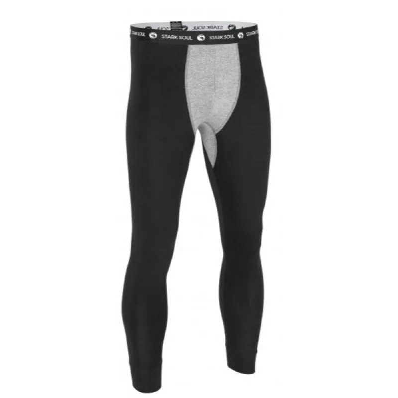 Stark Soul® Pánske Termoprádlo spodný diel čierno šedá Farba: čierna, Veľkosť: XL