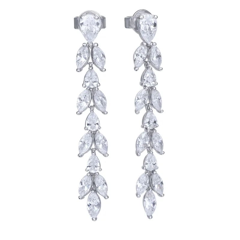 Dámske Náušnice DIAMONFIRE DÁMSKE 6220211082 (3CM )