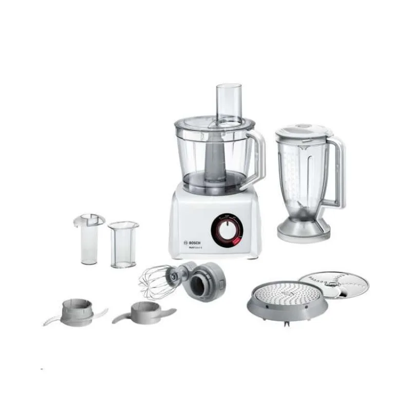Bosch MultiTalent 8 MC812W501 food processor, bílá, 1000 W, rozpoznání příslušenství, XXL mísa 3,9 l, nůž waveCut (BOSMC812W501)