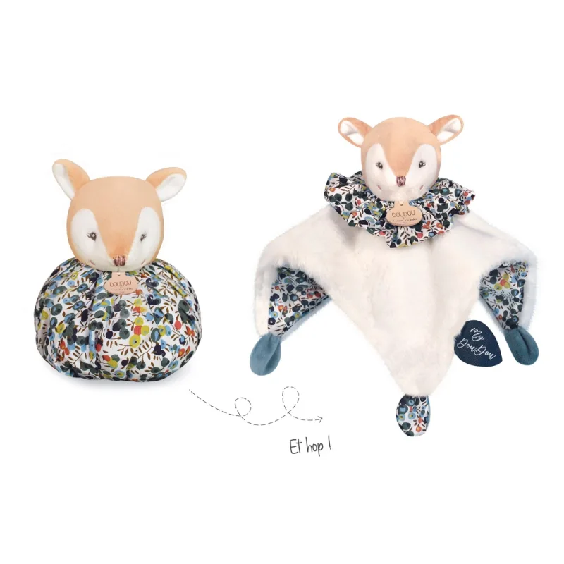 Doudou et Compagnie Paris Doudou Muchláčik srnka 3v1