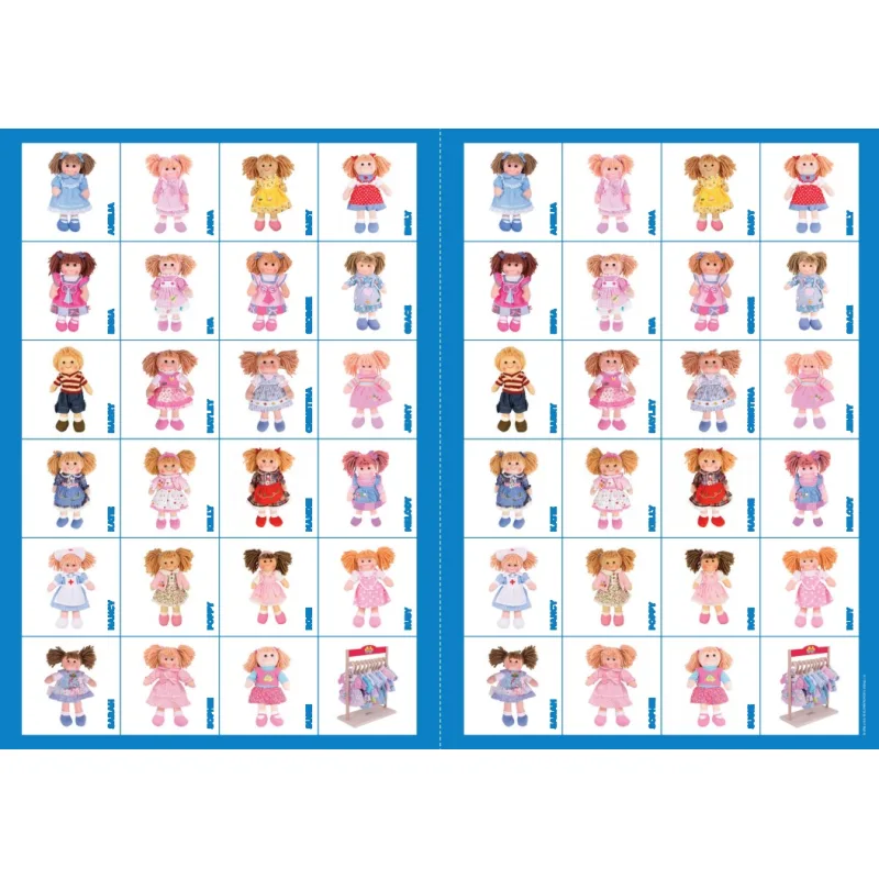 2Kids Toys 2Kids Toys Papierové pexeso bábiky