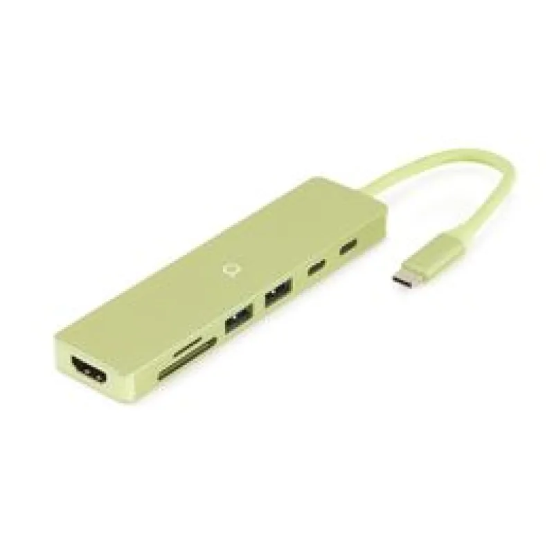 Aiino - Stream 7-in-1 hub for MacBook Neo - Citrus AI7HUBNE-LM