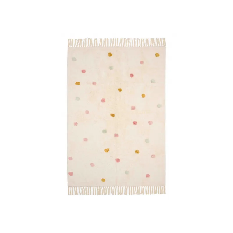 Little Dutch Koberec s bodkami Pink 120x170 cm