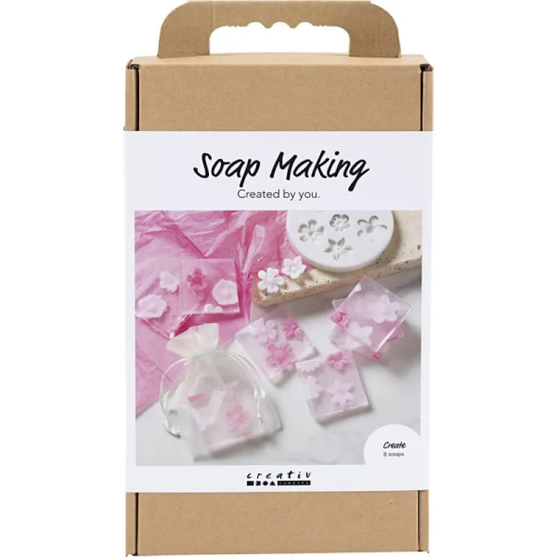 Creativ Company Kreatívna sada výroba mydla Flowers Pink