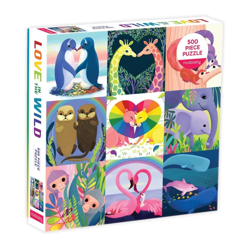 Mudpuppy Mudpuppy Rodinné puzzle Láska v divočine 500 dielikov