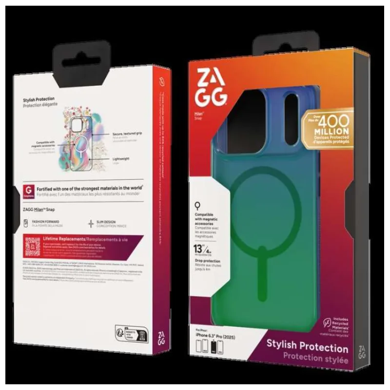 ZAGG Ochranný kryt Milan Snap Apple 17 Pro Raven Feather (702319014)
