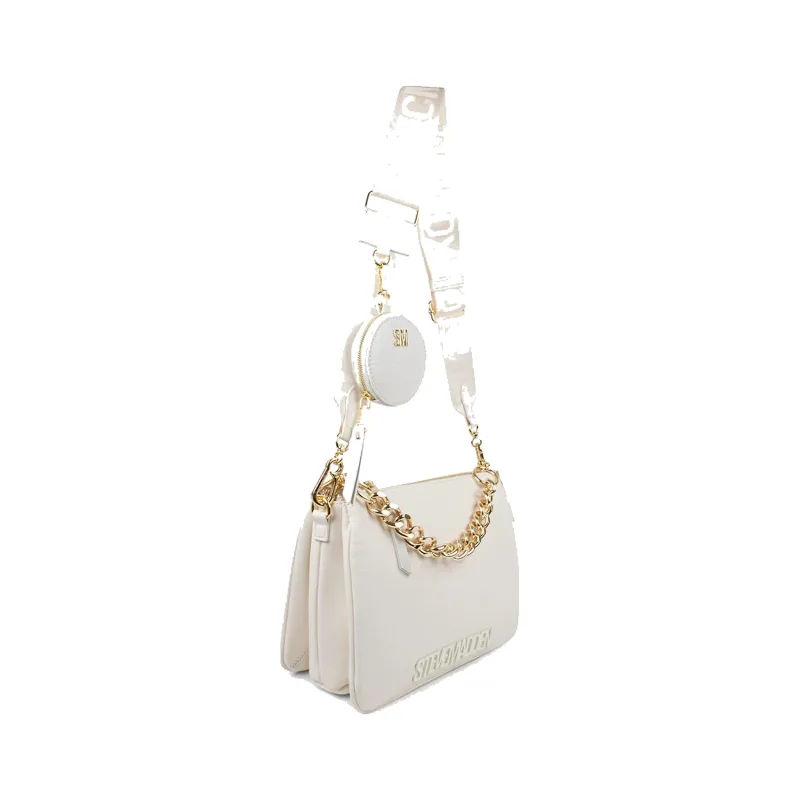 Dámska Kabelka s ramenným popruhom STEVE MADDEN SM13000281WHT (20,5 × 9 × 13 cm) - biela