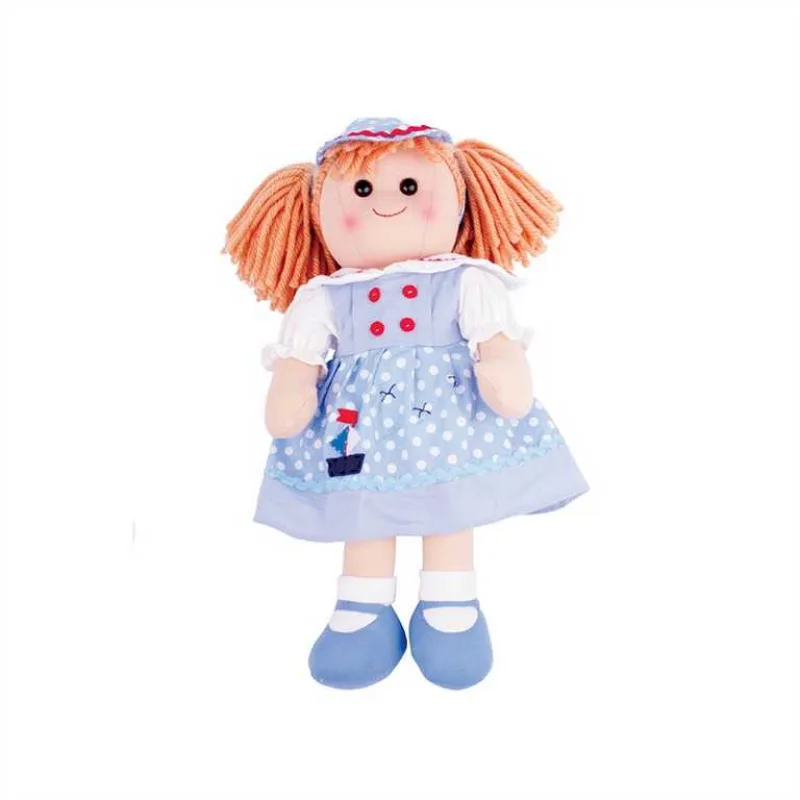 Bigjigs Toys Bigjigs Toys Látková panenka Louise 38 cm