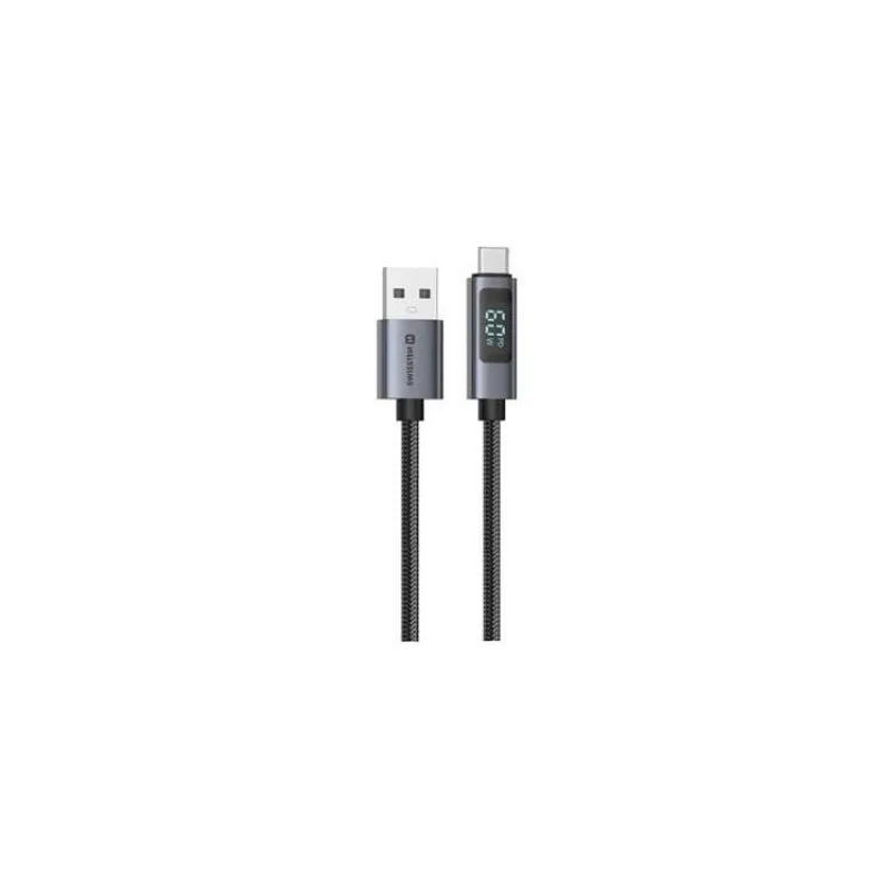 SWISSTEN LCD KABEL USB-A / USB-C 1,5 M ČERNÝ (71551072)