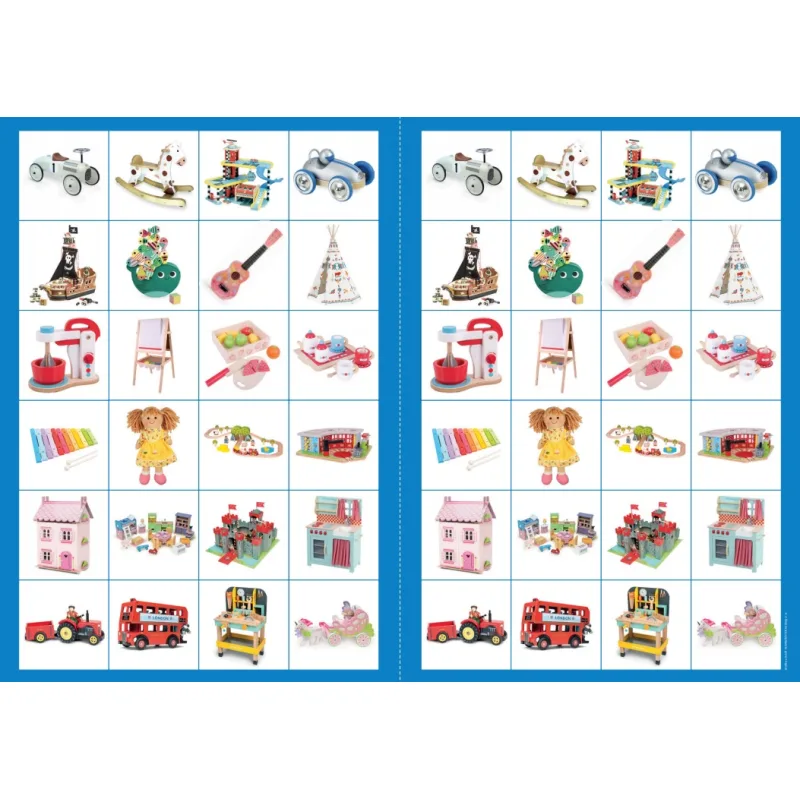 2Kids Toys Papírové pexeso dřevěné hračky