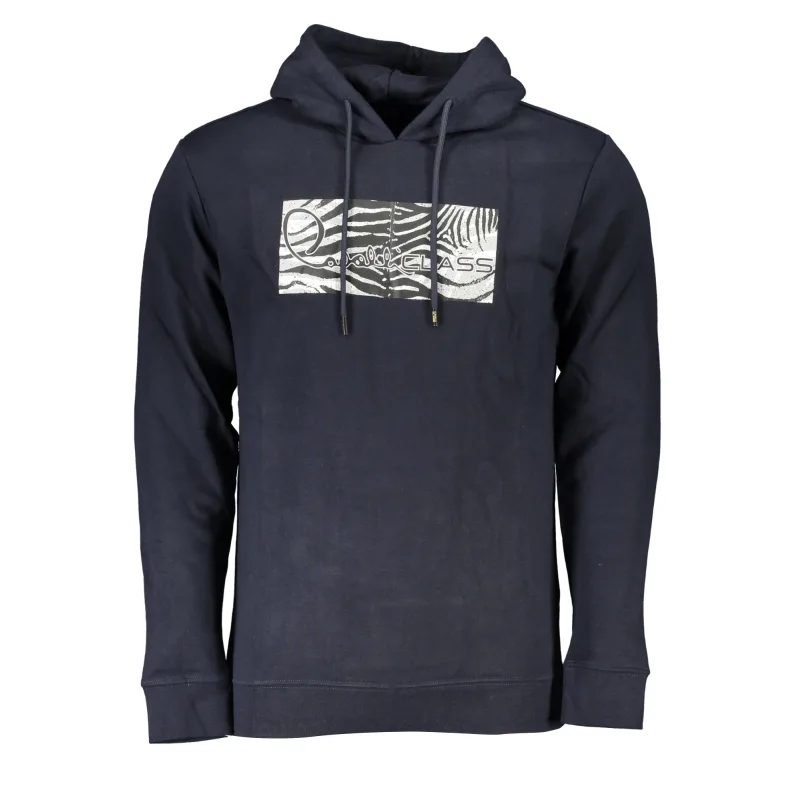 Pánska Mikina bez zipsu CAVALLI CLASS - Modrá Farba: Modrá, Veľkosť: 3XL