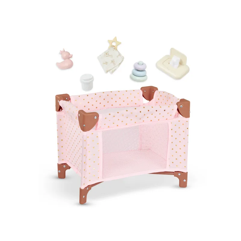LullaBaby Postieľka pre bábiku s doplnkami