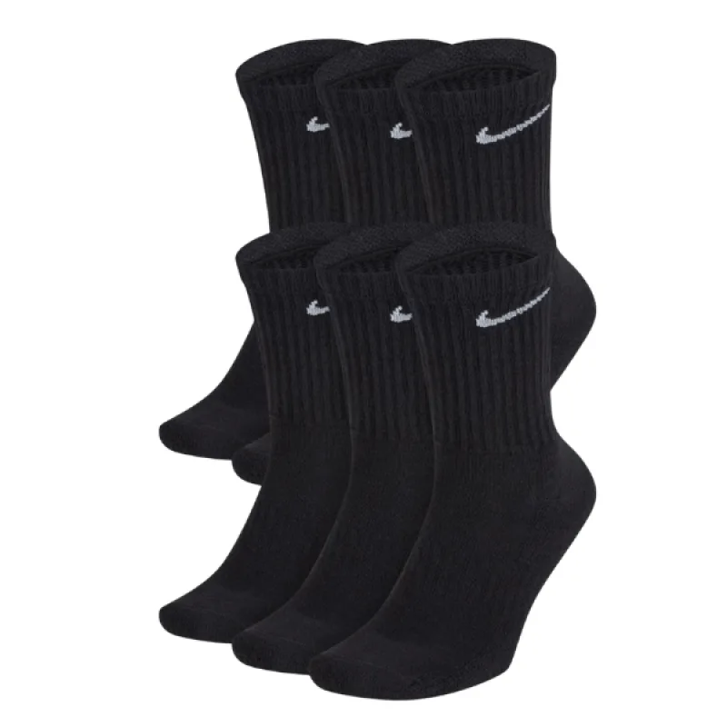 Pánske Ponožky NIKE SX7666-010 Everyday cushion crew 3 páry - čierna Veľkosť: 39-42
