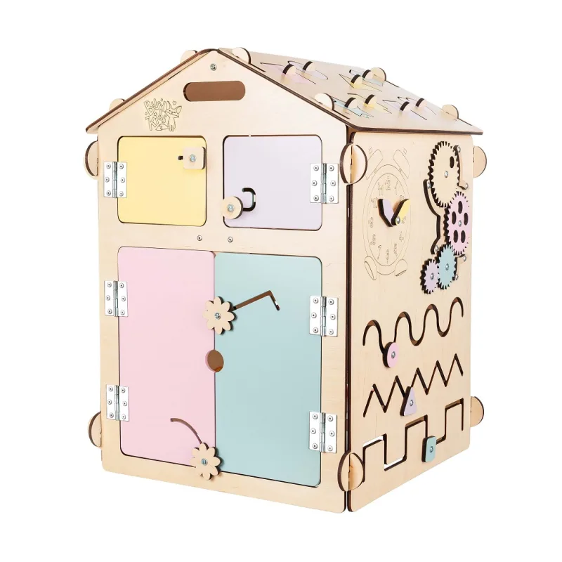 BusyKids BusyKids Activity board Domček pastelový
