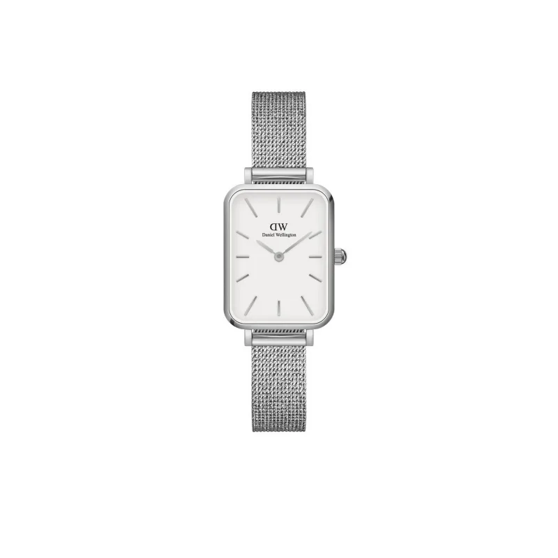 Daniel Wellington Quadro Pressed Mesh Silver/White DW00100438