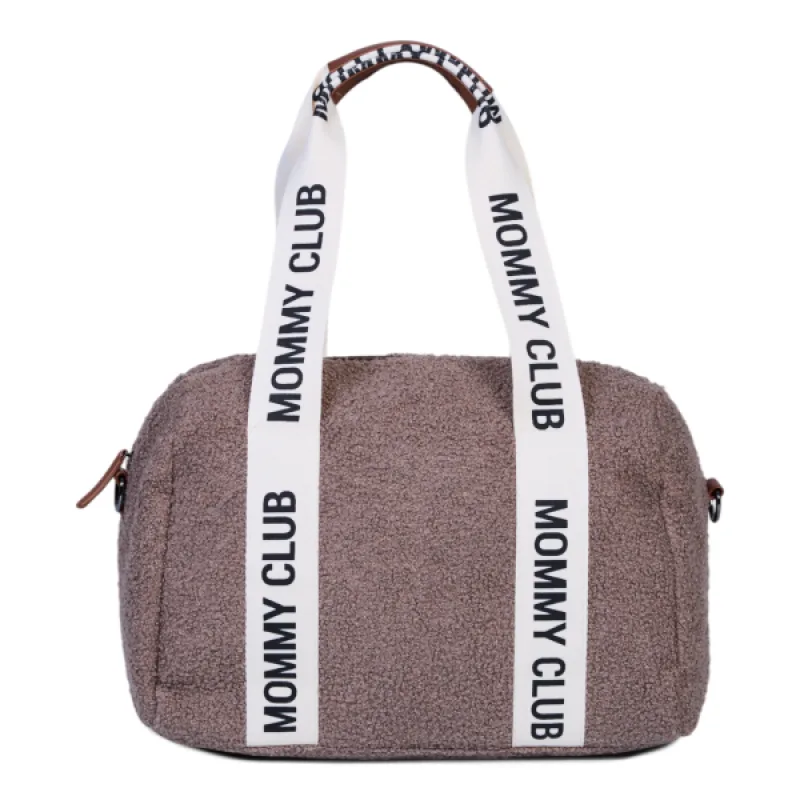 Childhome Prebaľovacia taška Mommy Club Signature Teddy Soft Brown