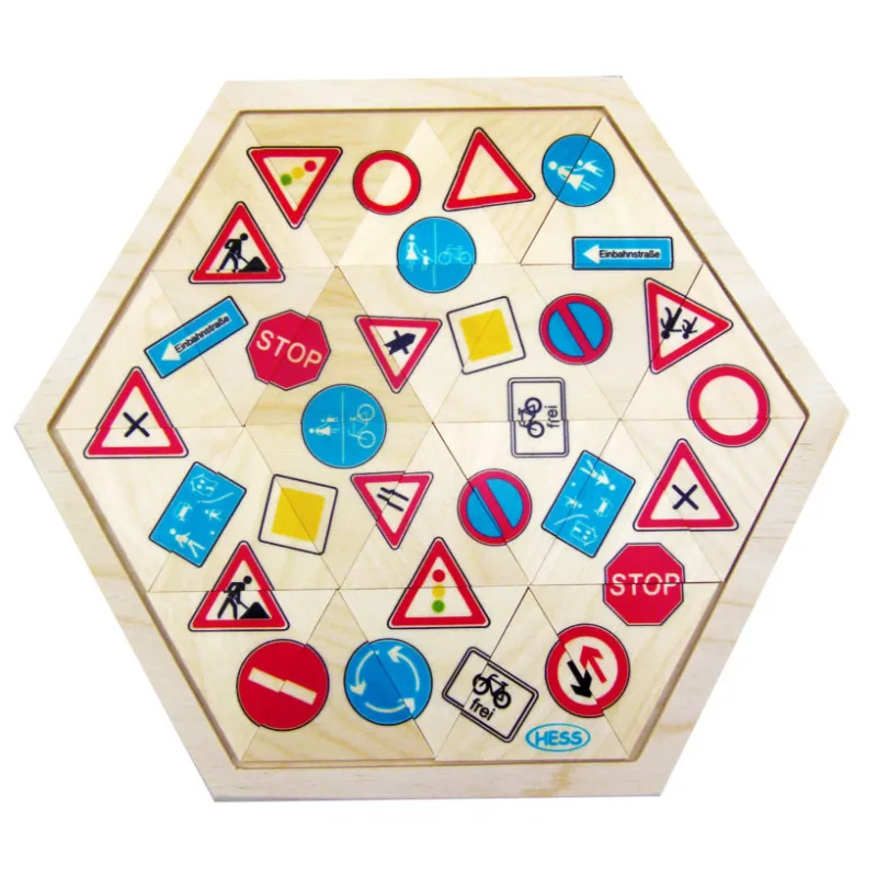 Hess Hess Puzzle mozaika Dopravné značky 24 ks