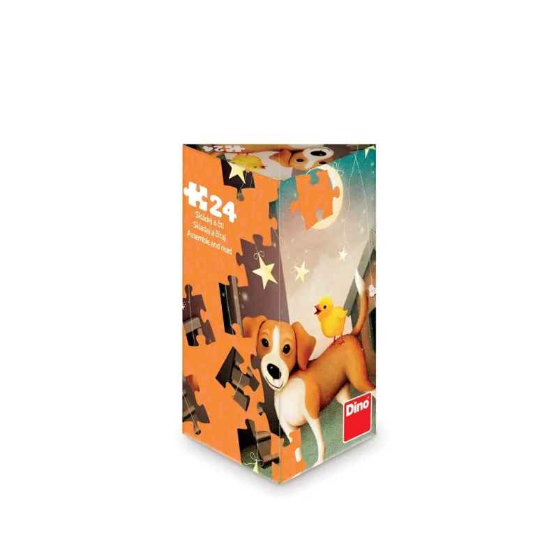 Dino Dino Puzzle triangel Stratené kuriatko 24 dielikov