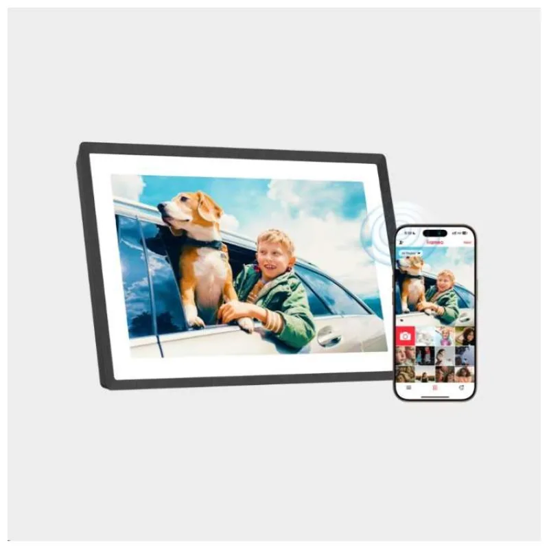 Lexar I Pexar Digital Picture Frame I 10.1-inch (Black) expandable with 32GB SD card or USB Flash (PX-101TGRYGL)