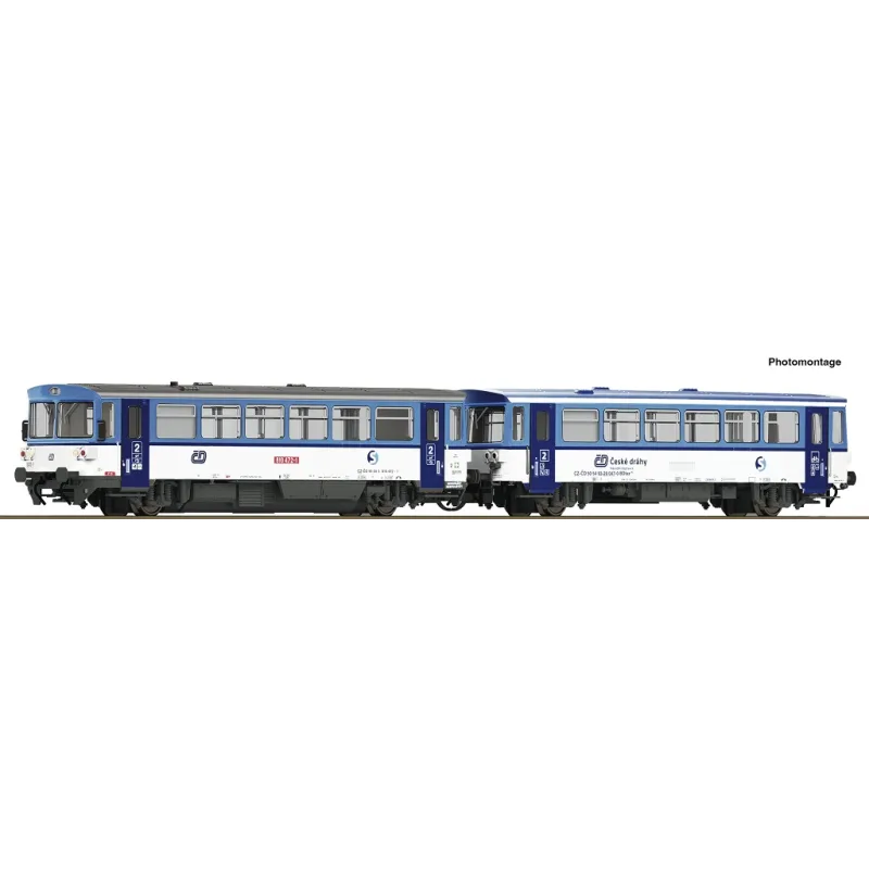 Roco Roco Dieselové motorové vozidlo 810 472-1 s prípojným vozidlom BDtax ČD - 7780004