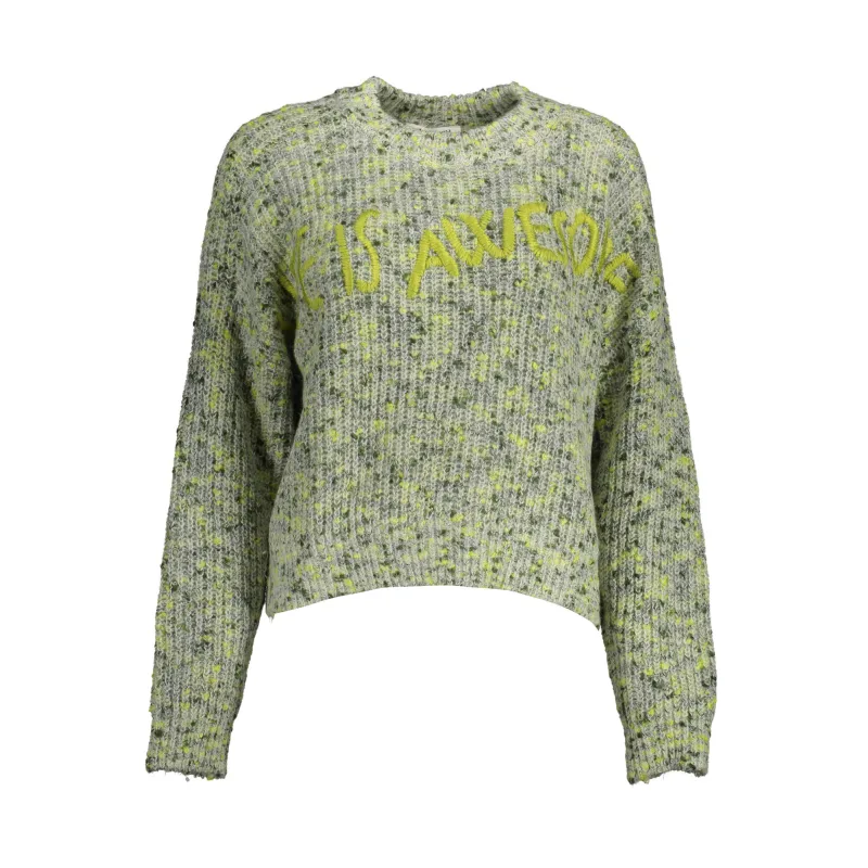 Dámsky Pulóver DESIGUAL - Zelená Farba: Zelená, Veľkosť: XL