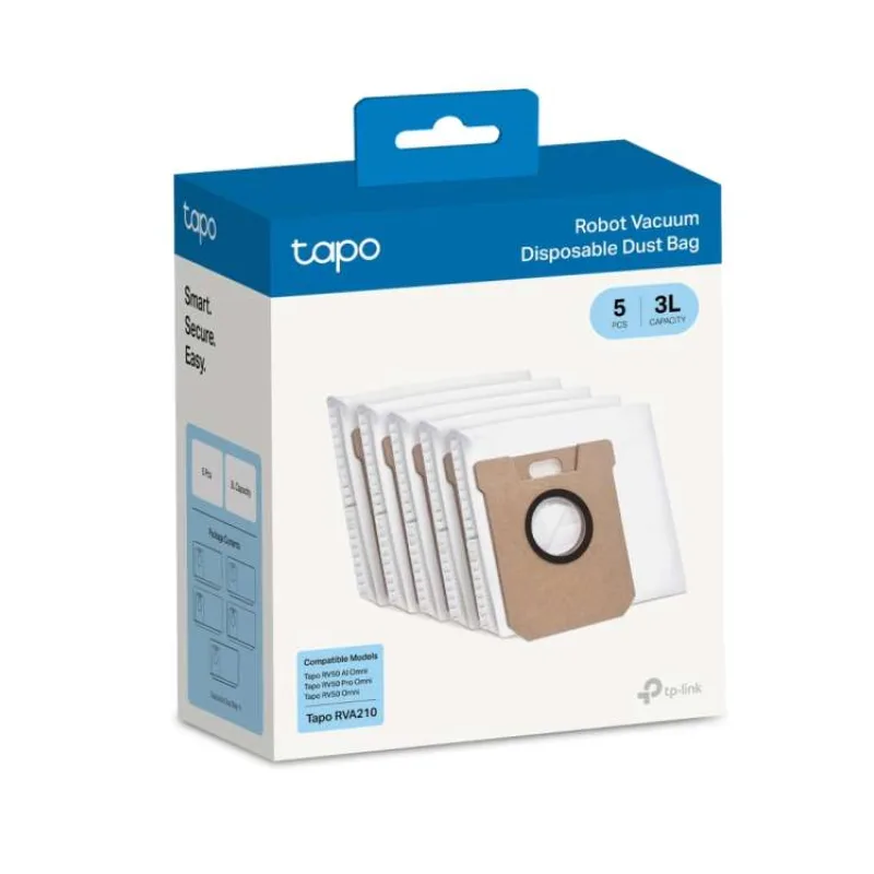 TP-Link Tapo RVA210 sada 5 náhradních prachových sáčků (5x 3L) pro Tapo RV50 Pro Omni, Tapo RV50 Omni (Tapo RVA210)