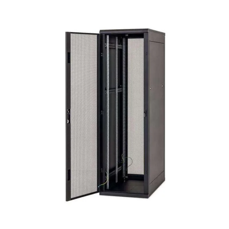 Stojanový rozvádzač 19" 42U (š)800x(h)1000, predné a zadné dvere 80% sito, RAL9005 čierny (RMA-42-L81-BAX-N1-MAA)