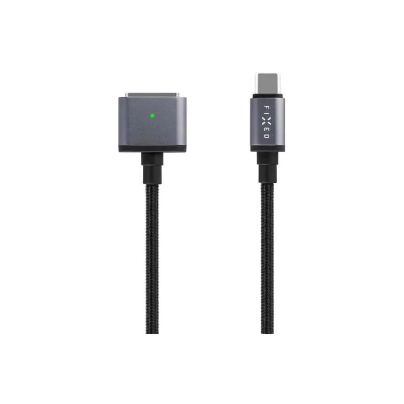 FIXED kábel USB-C/MagSafe 3, 2m, 140W, sivý (FIXD-MS3-GR)