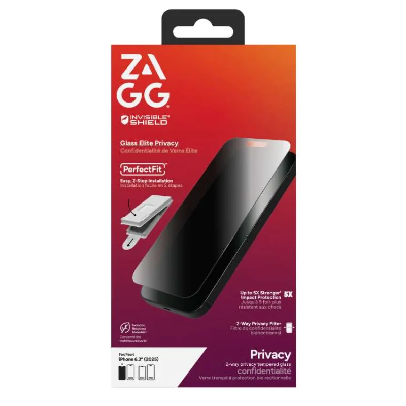 ZAGG Ochranné sklo Elite Privacy pre Apple iPhone 17 (200119885)