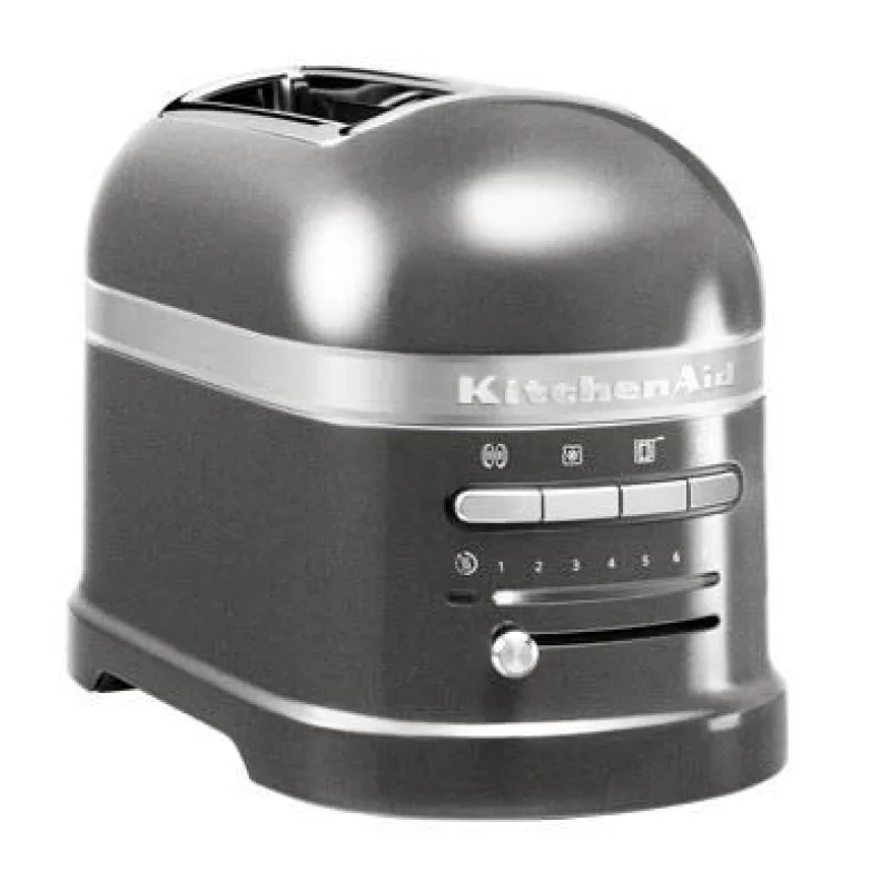 KitchenAid Artisan 5KMT2204EMS toustovač šedá, 2 topinky, auto senzor, …